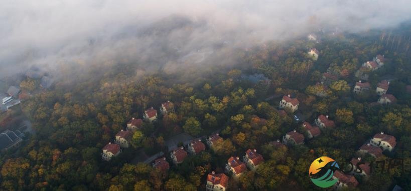 淮安盱眙天泉湖 云雾缥缈若仙境