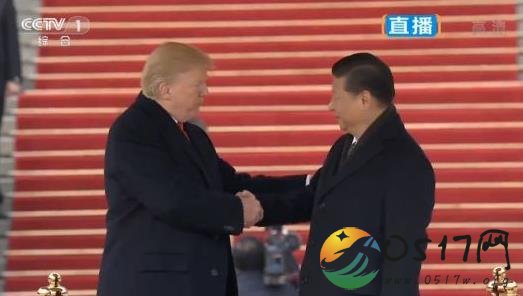 美国总统特朗普访华 随从有不少美商贸界人士