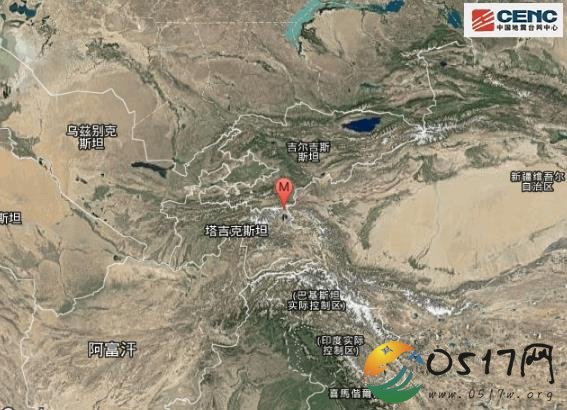 塔吉克斯坦地震频发 刚刚发生3.1级地震