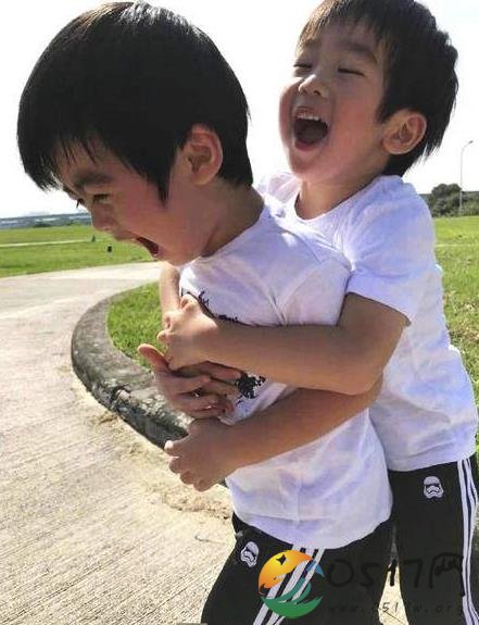 林志颖晒出双胞胎儿子 兄弟玩得特别开心