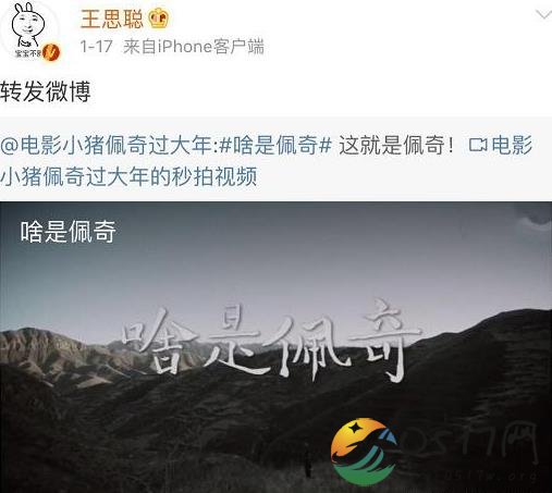王思聪转发啥是佩奇 短片吸引王思聪的地方在哪里